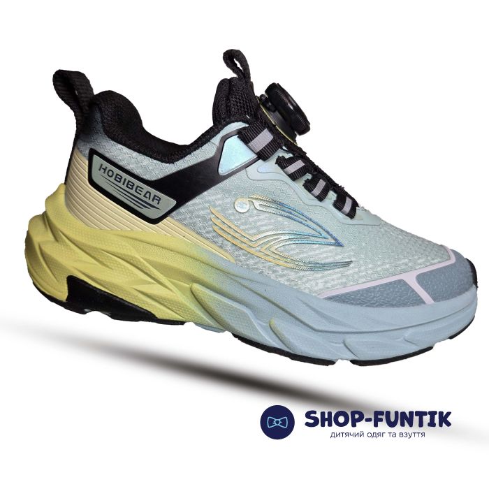 Кроссовки Hang Ten Kids мятные с желтым 5325
