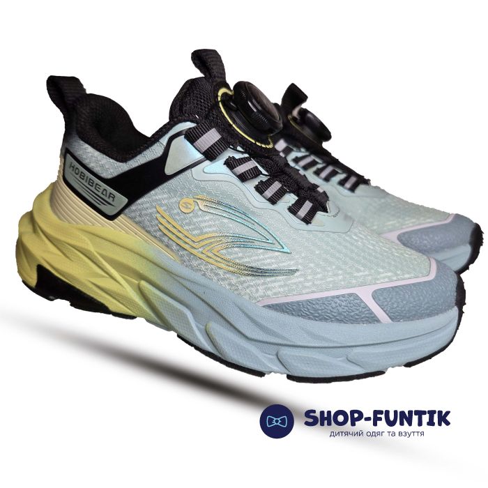 Кроссовки Hang Ten Kids мятные с желтым 5325