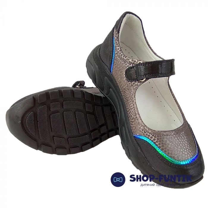 Туфлі Tunel темно-сріблясті на платформі 1985