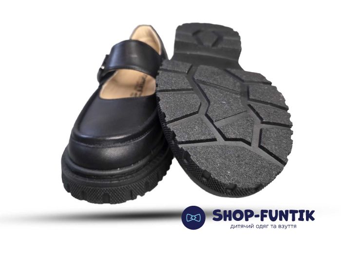 Туфли Tomini черные на липучке 3656