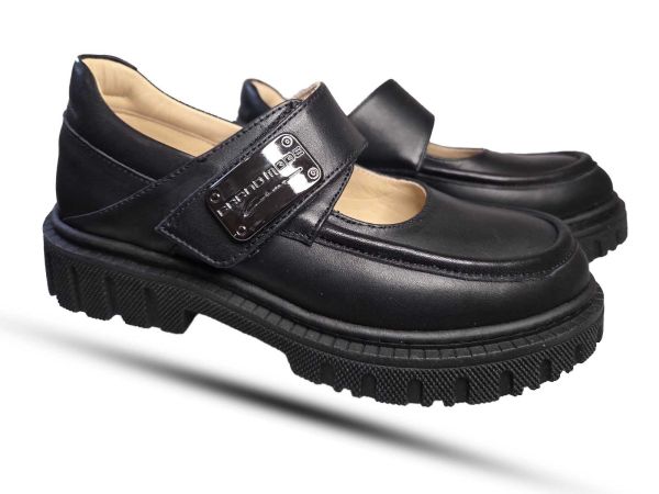 Туфли Tomini черные на липучке 3656