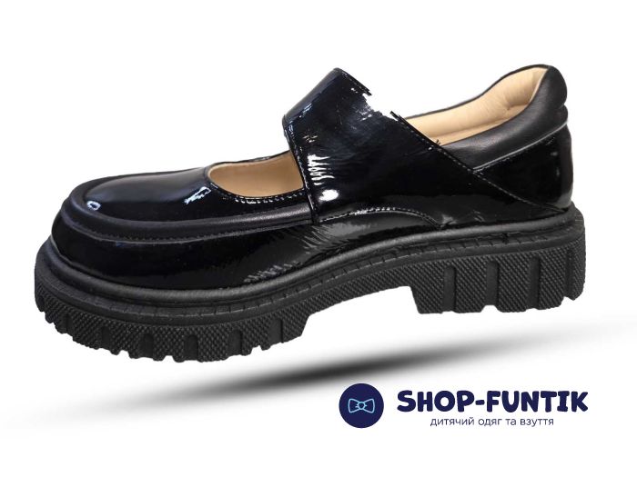 Туфли Tomini черные лакированные 3640 41