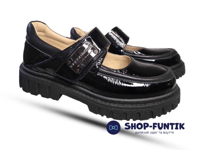 Туфли Tomini черные лакированные 3640 41