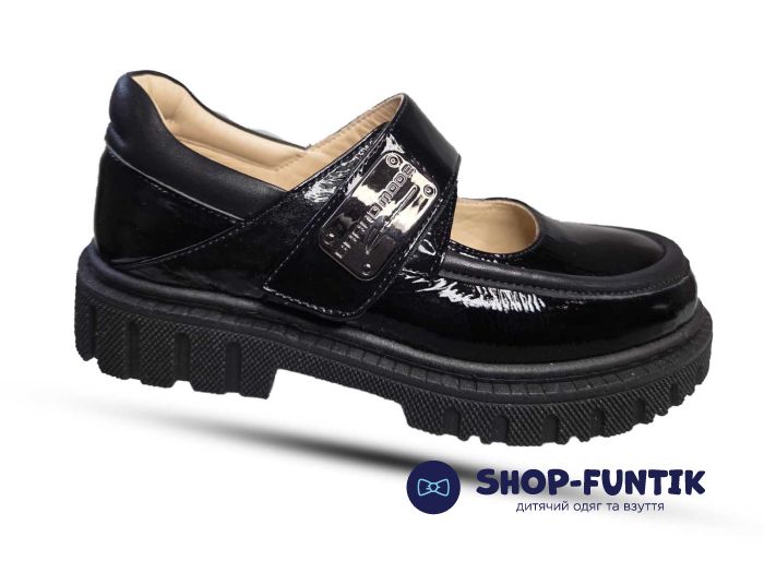 Туфли Tomini черные лакированные 3640 41