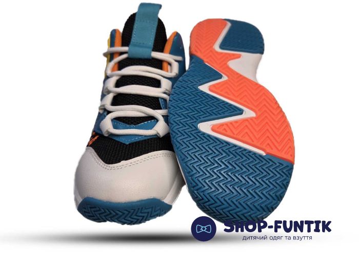 Кроссовки  Jong.Golf черно- белые с оранжевым 668.1