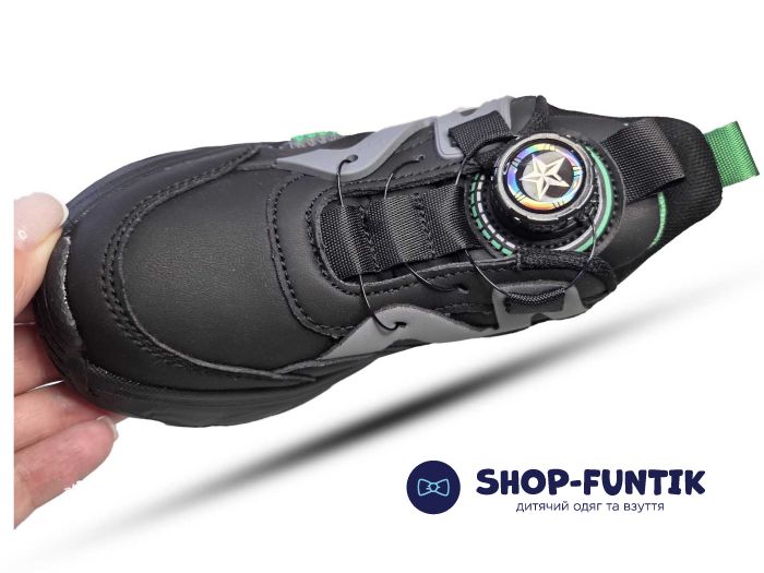 Кроссовки  Jong.Golf черные с зеленым 401