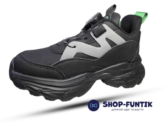 Кроссовки  Jong.Golf черные с зеленым 401