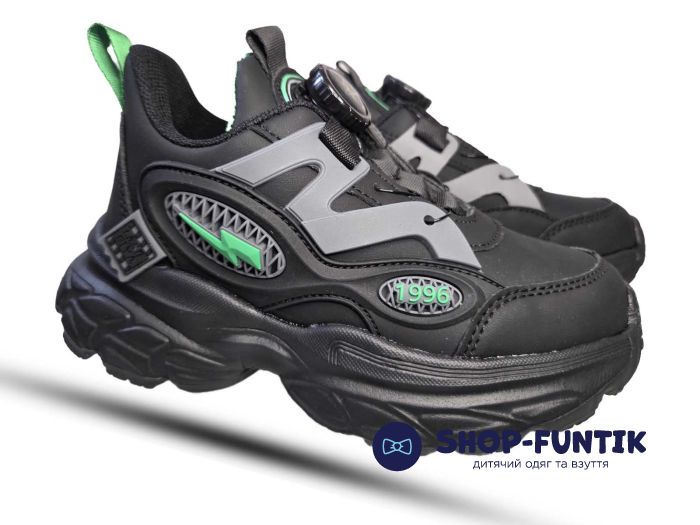 Кроссовки  Jong.Golf черные с зеленым 401