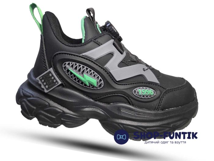 Кроссовки  Jong.Golf черные с зеленым 401