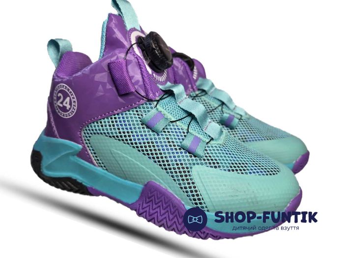 Кроссовки  Jong.Golf салатовые с фиолетовым 918