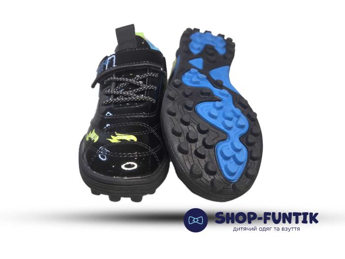 Кроссовки  Jong.Golf черные с цветным принтом 552