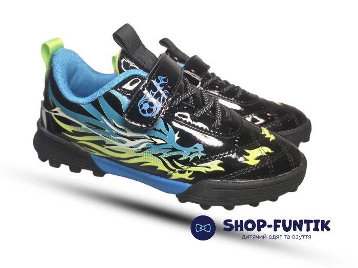 Кроссовки  Jong.Golf черные с цветным принтом 552