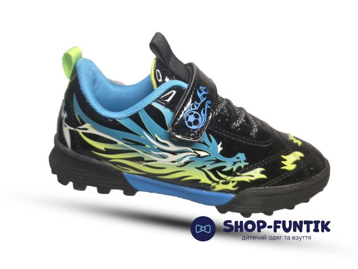 Кроссовки  Jong.Golf черные с цветным принтом 552