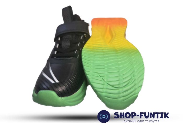 Кроссовки  Jong.Golf черные на цветной подошве 2503