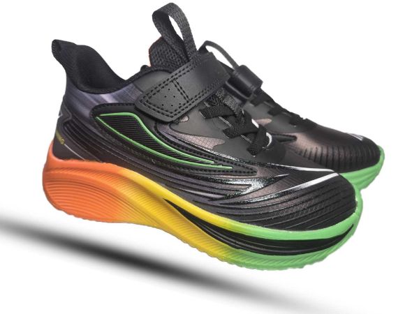 Кроссовки  Jong.Golf черные на цветной подошве 2503