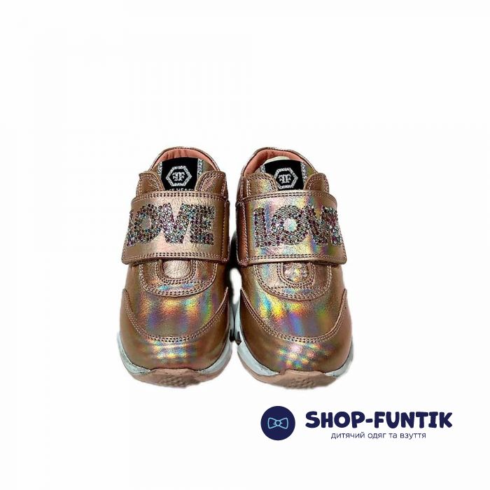 Кроссовки Tiflani розовые на толстой подошве