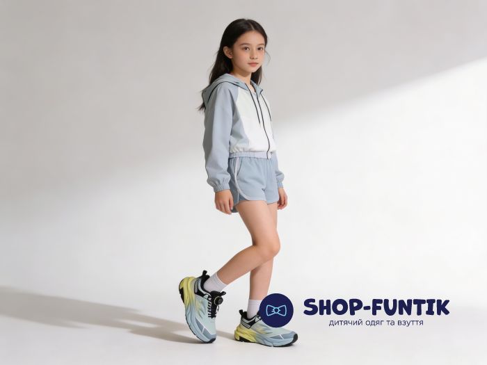 Кроссовки Hang Ten Kids мятные с желтым 5325