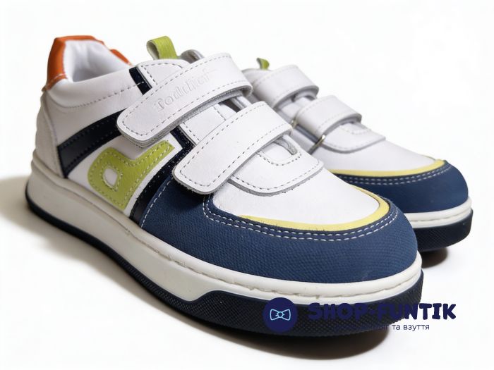 Кроссовки Toddler белые с синим 8726