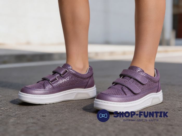 Кроссовки Toddler сиренивые с напылением 61261